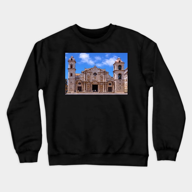 Plaza Vieja, Havana Crewneck Sweatshirt by bulljup